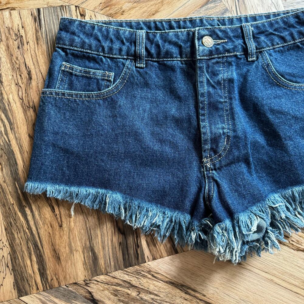 Farm Rio Embroidered Cut Off Jean Shorts - Picture 4 of 8
